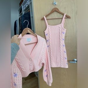 SABO SKT Mini Knit dress set